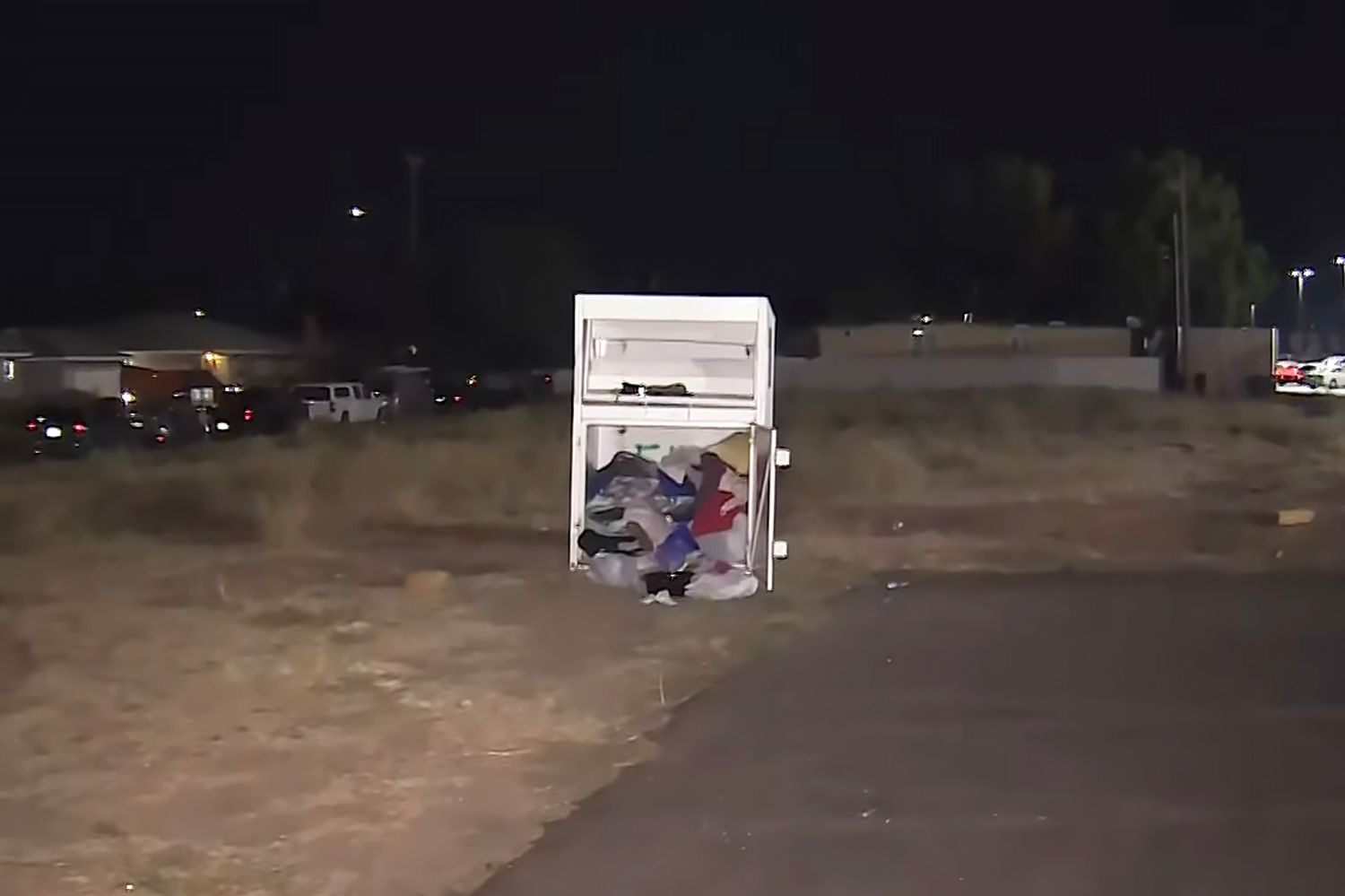 Woman Was Found With Her Head Lodged in Clothing Donation Box. After