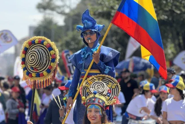 Celebración del 7 de agosto en Bogotá. MAURICIO MORENO