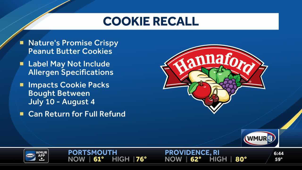 Hannaford issues recall for certain cookie packs Hannaford issues recall for certain cookie packs