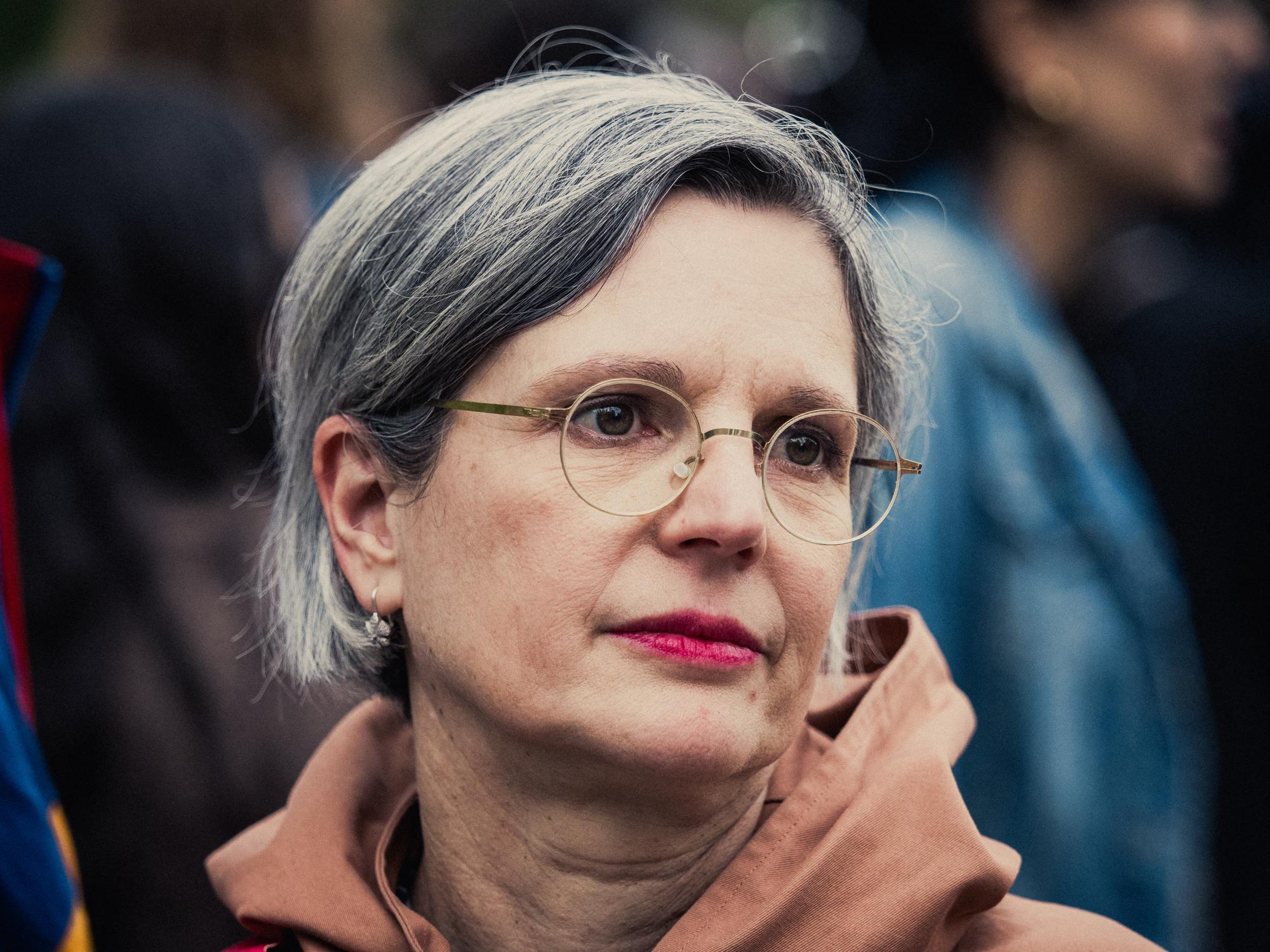 Sandrine Rousseau, ici à Paris, le 27 avril 2025.
