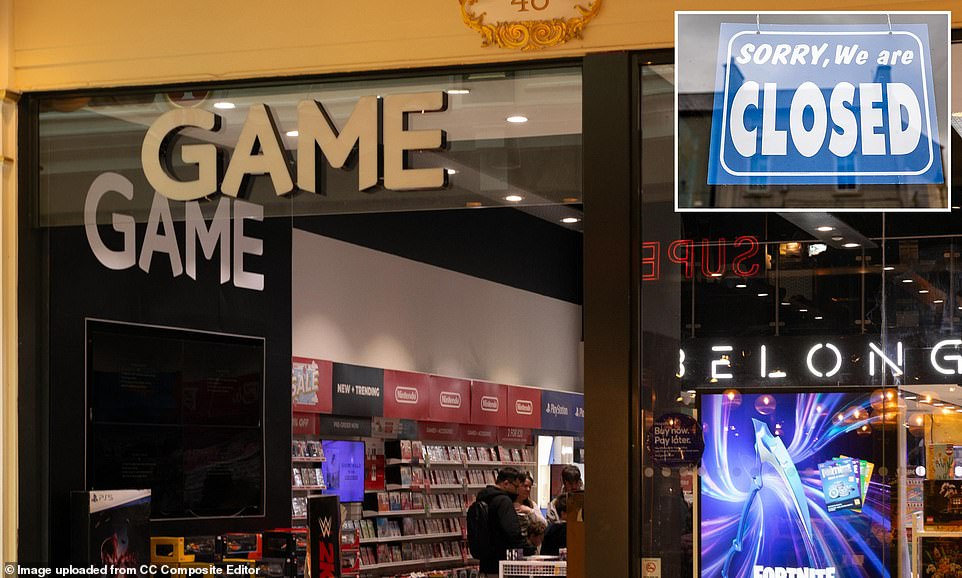 Uk gaming retailer to close down 5 branches