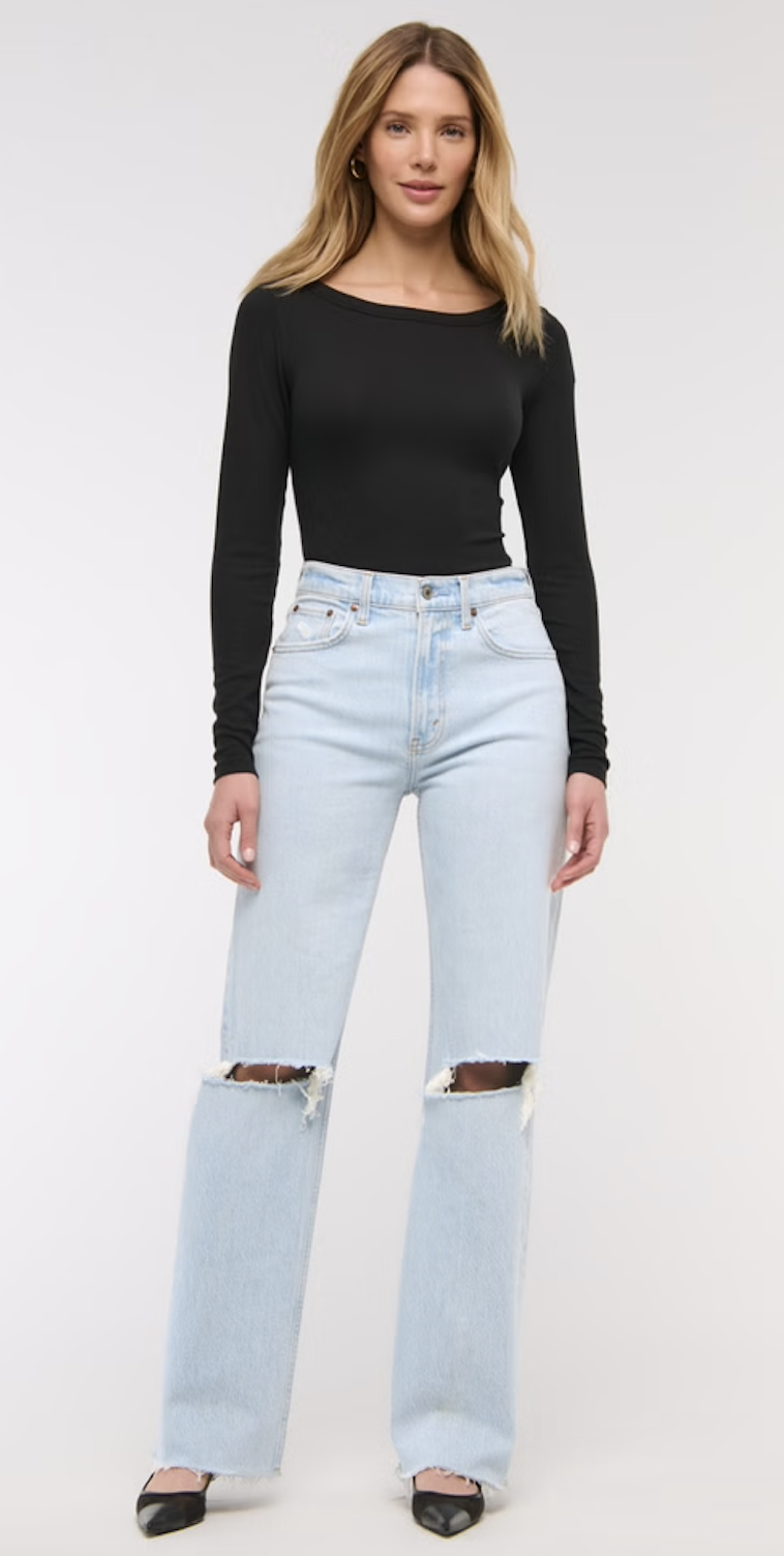 Abercrombie, High Rise 90s Relaxed Jean