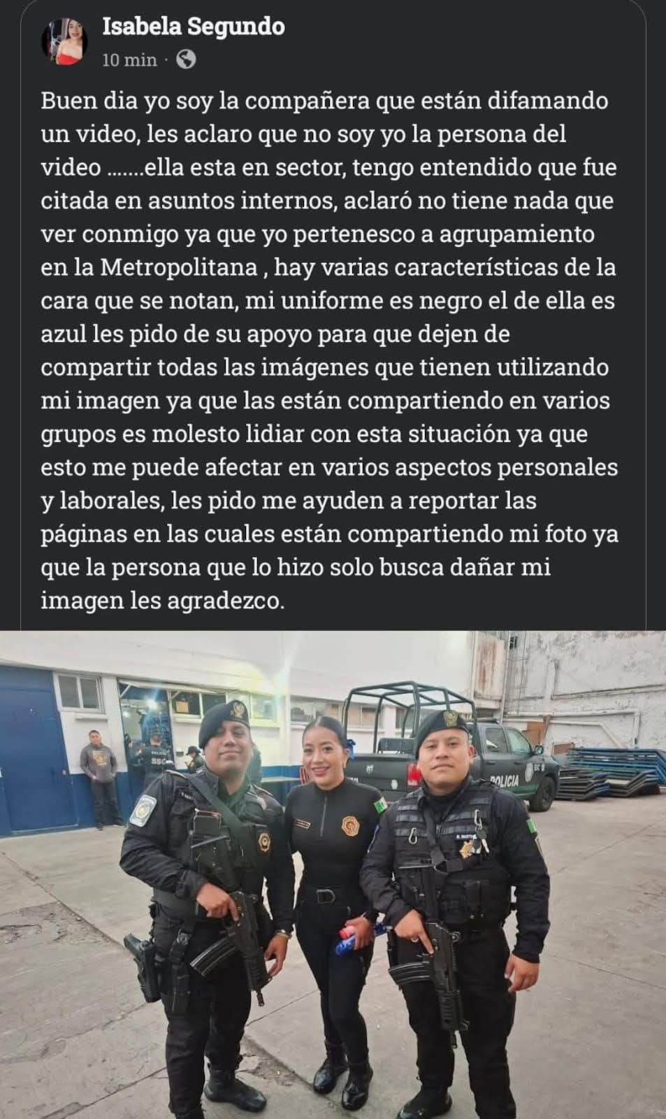 Filtran galería de quien sería la ‘poli’ que intimó en patrulla de CDMX