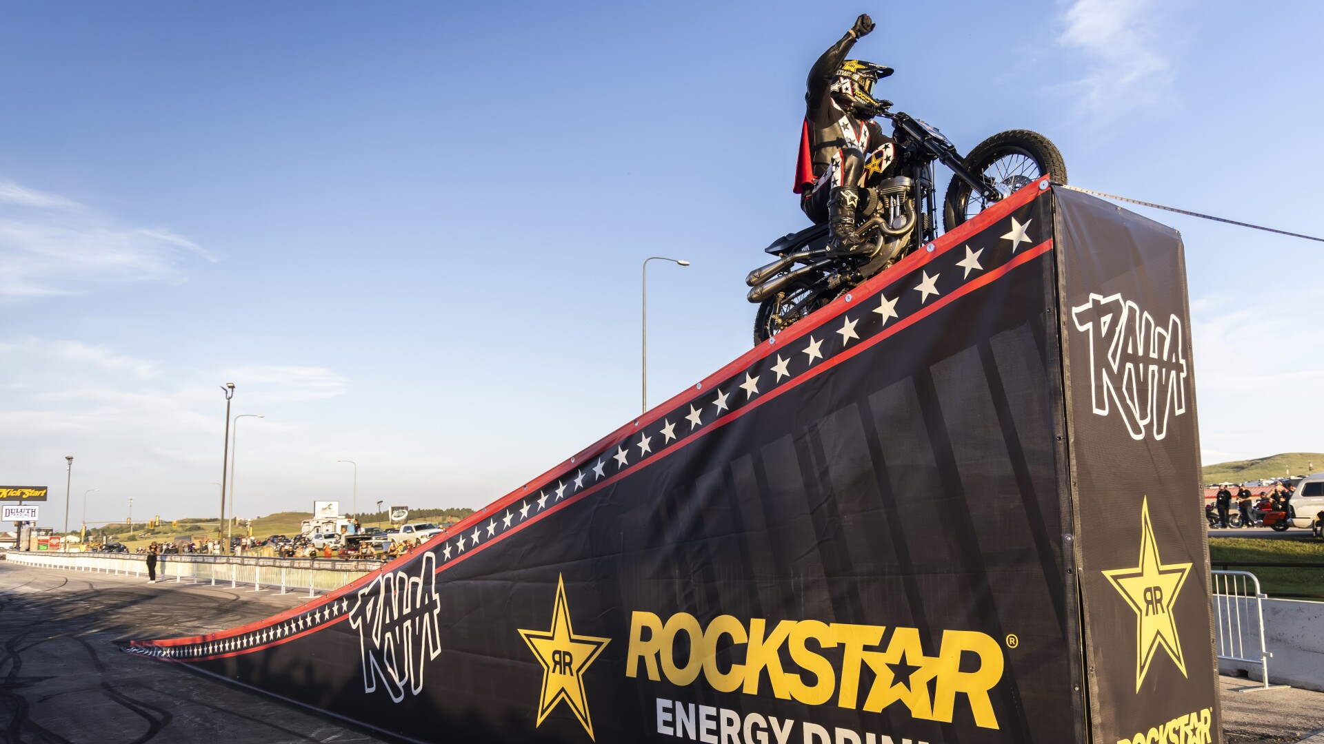 Colby Raha shatters the stock Harley-Davidson World Record with a jump ...