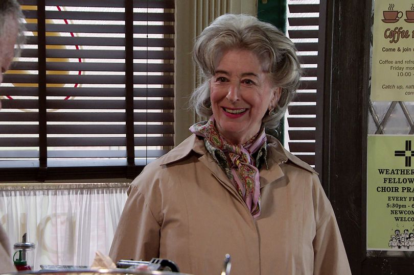 Dame Maureen Lipman playing Evelyn Plummer in Coronation Street