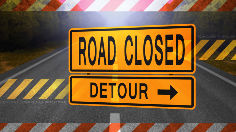 Road closure in Jacksonville for stormwater pipe replacement