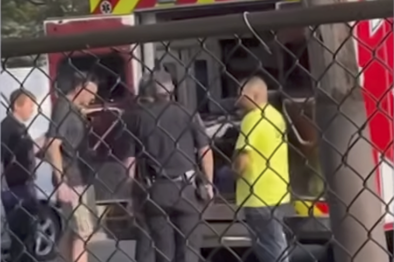 New York fire chief caught berating child being loaded into