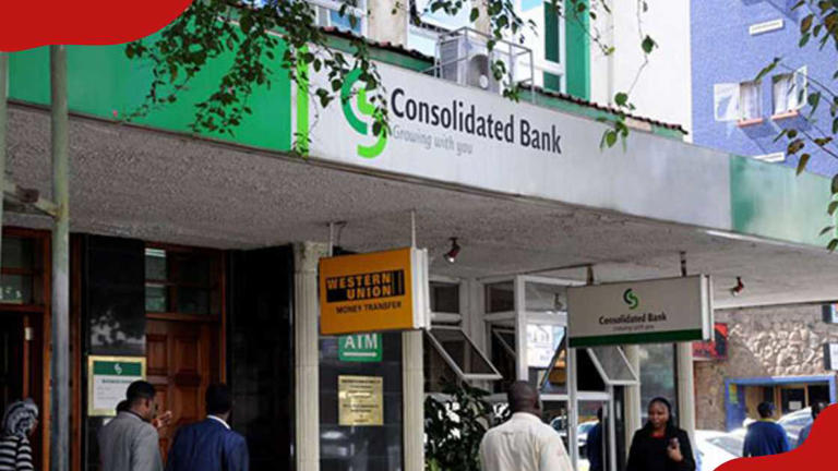 Consolidated Bank branch in Nairobi CBD. Photo: Consolidated Bank. Source: UGC