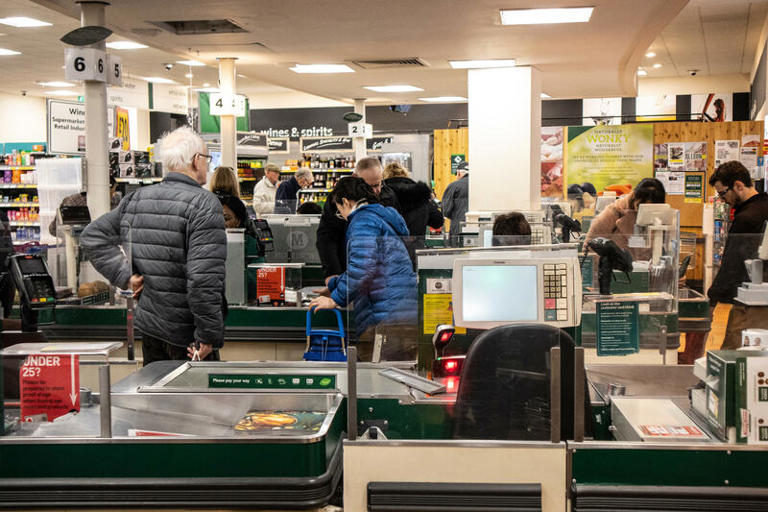 File image of a supermarket checkout.