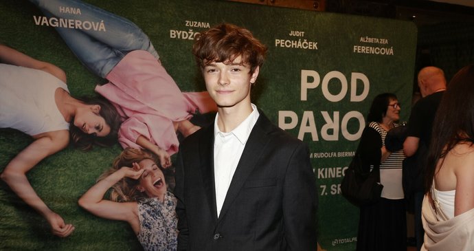 Josef Jan Abrhám na premiéře filmu Pod parou