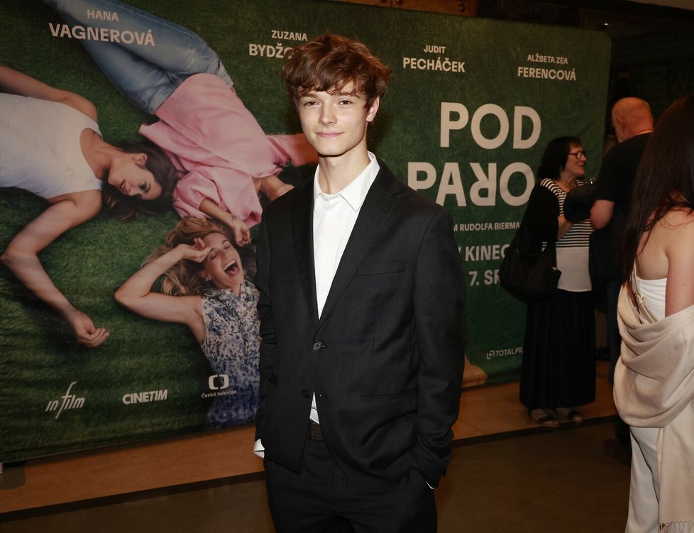 Josef Jan Abrhám na premiéře filmu Pod parou