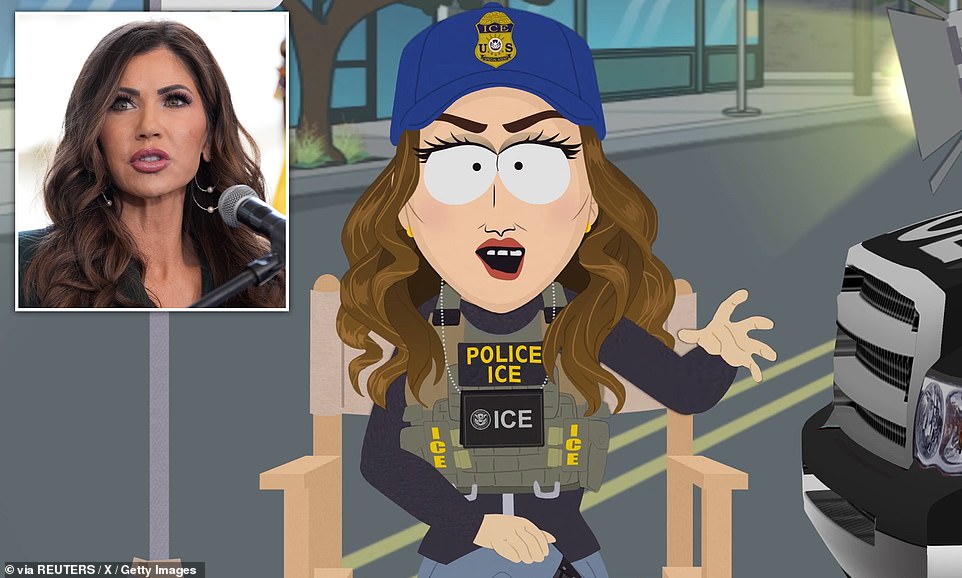 South Park's new episode mocks Kristi Noem