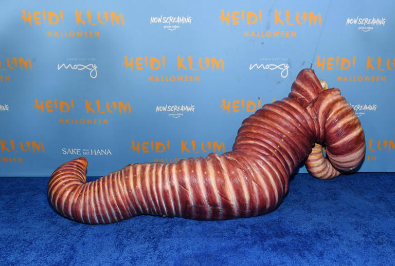 In 2022, the model shocked everyone when she went as a worm. Getty Images for Heidi Klum