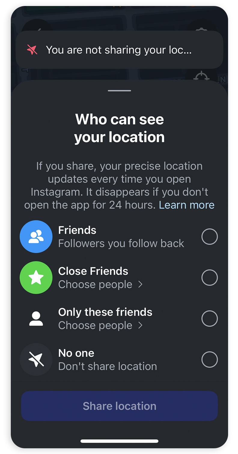 Instagram Map lets your friends, and possibly exes, track your every move