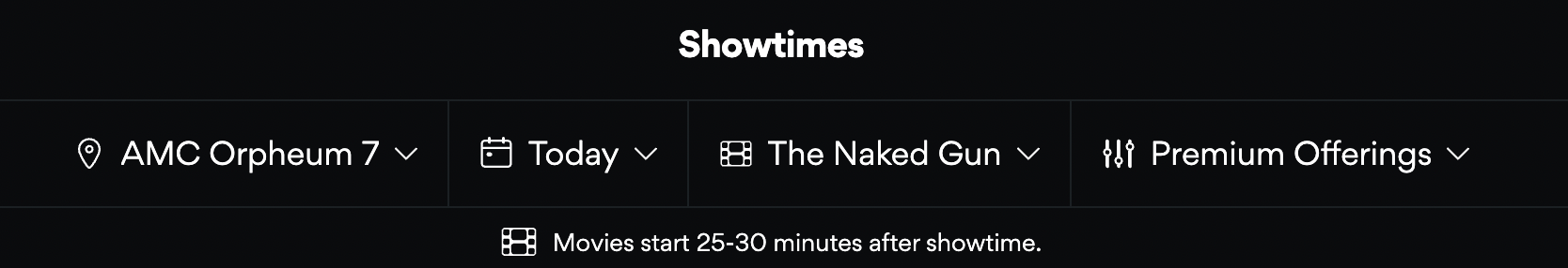 The disclaimer remained on the AMC website as of publication (AMC)