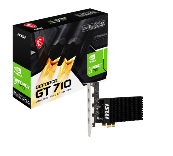 HDMI4ポートでマルチディスプレイ環境を実現！MSI「GT 710 2GD3H
