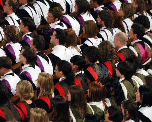 The government says its proposed 6% surcharge on overseas students’ tuition fees would help fund ‘the higher education and skills system’. Photograph: David Cheskin/PA