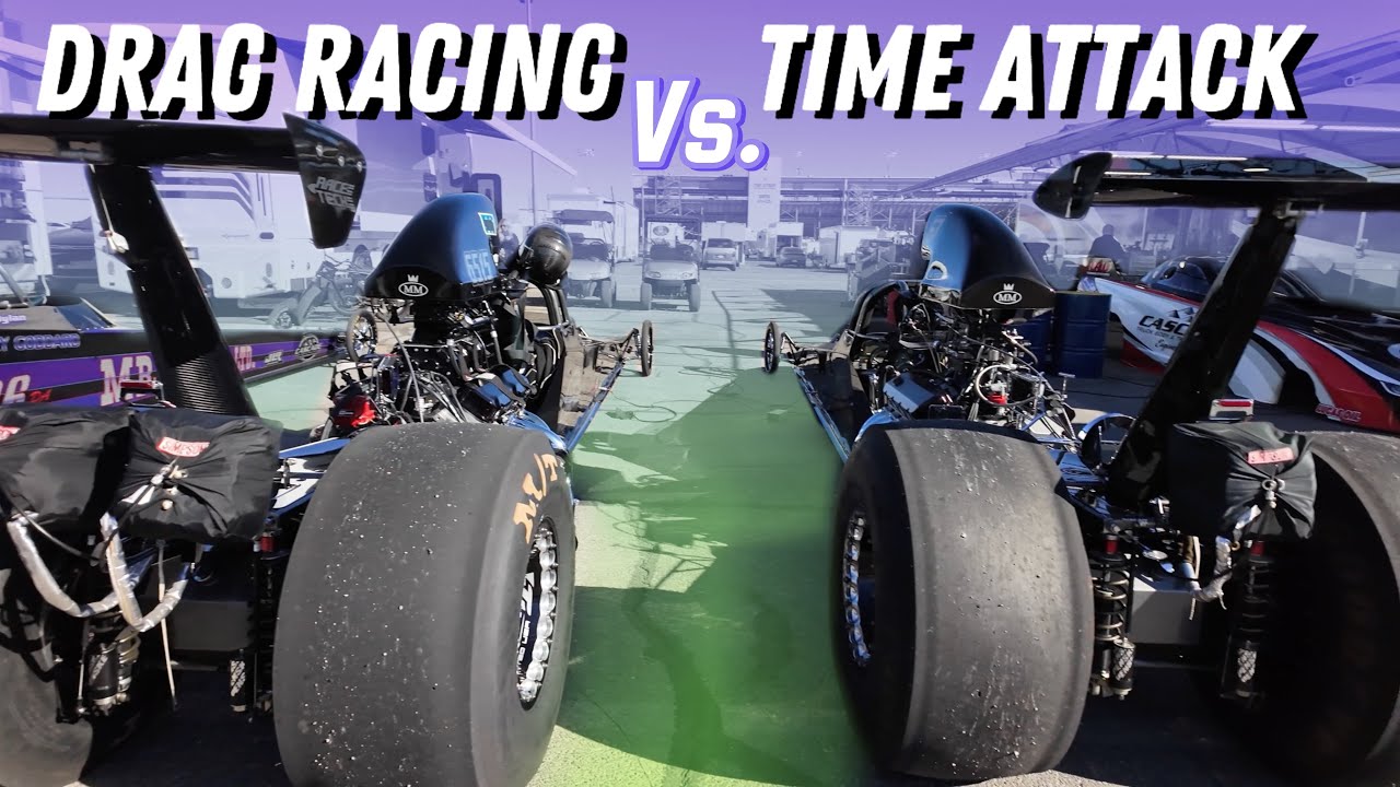 Comparativa entre time attack y drag racing en Las Vegas Speedway