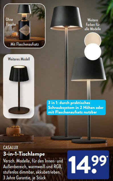 Aldi Nord liefert sich erbitterten Preiskampf mit Aldi Sd bei  extravaganter Tischlampe