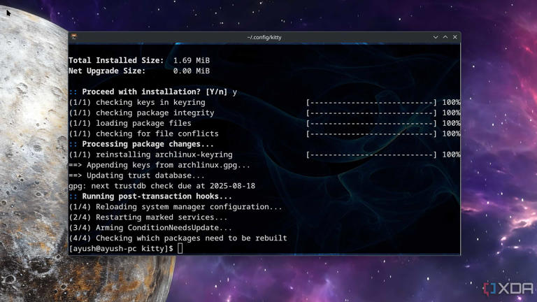 The Kitty terminal emulator