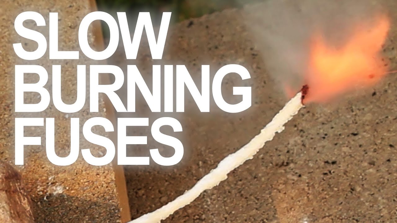 Make slow burning fuses with affordable materials