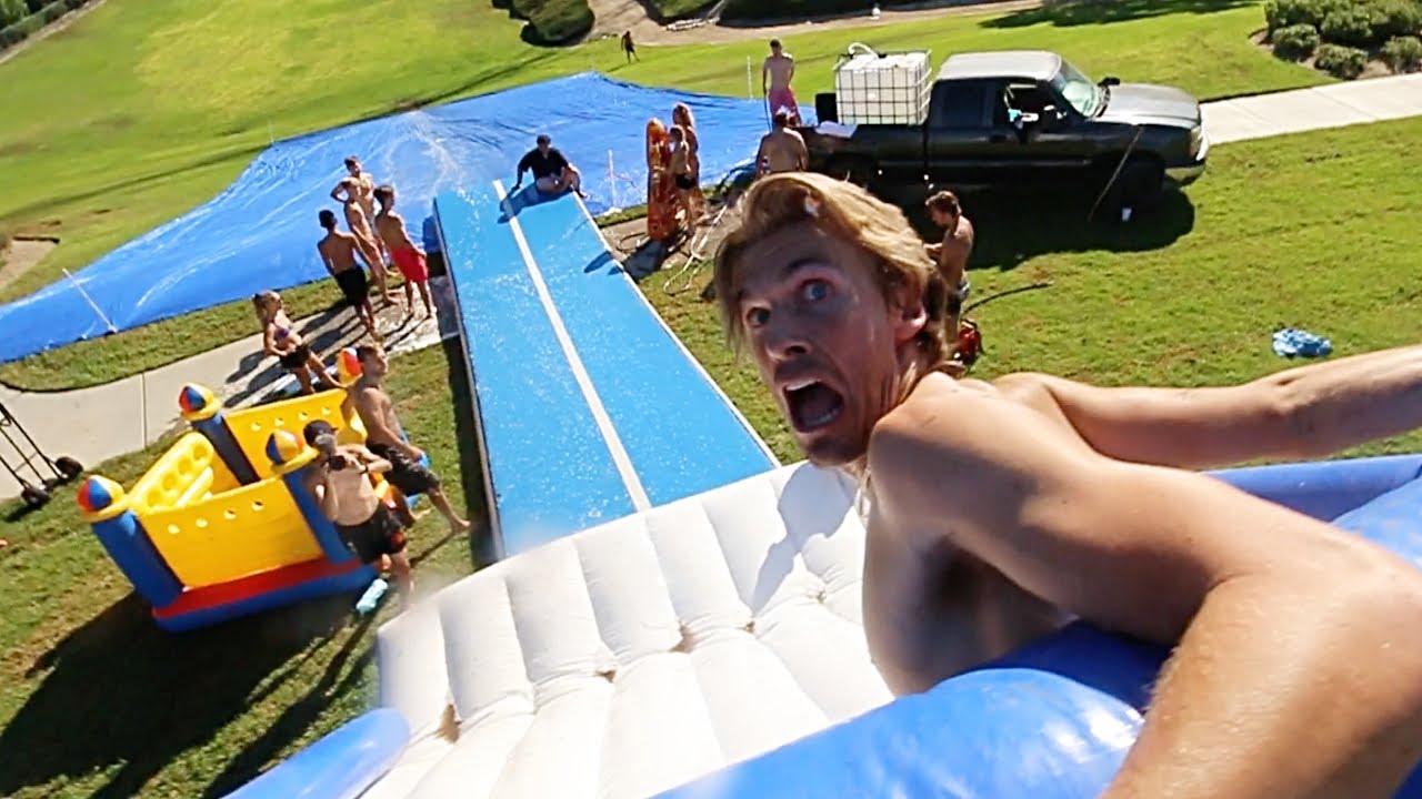 Group turns a public park into an extreme water park