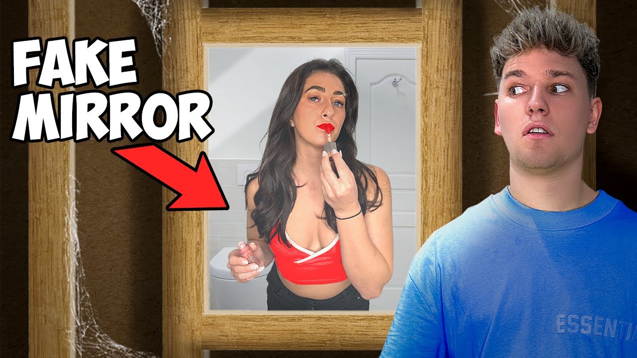 Man builds a secret mirror to spy on his girlfriend