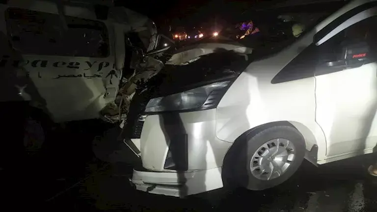 حادث تصادم 3 سيارات على طريق القصير مرسى علم