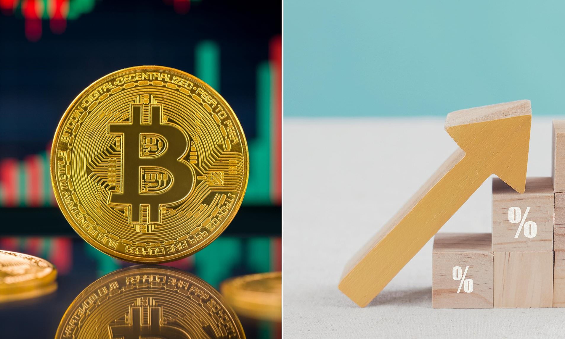 Bitcoin surges to a new record high on rate cut hopes before easing back