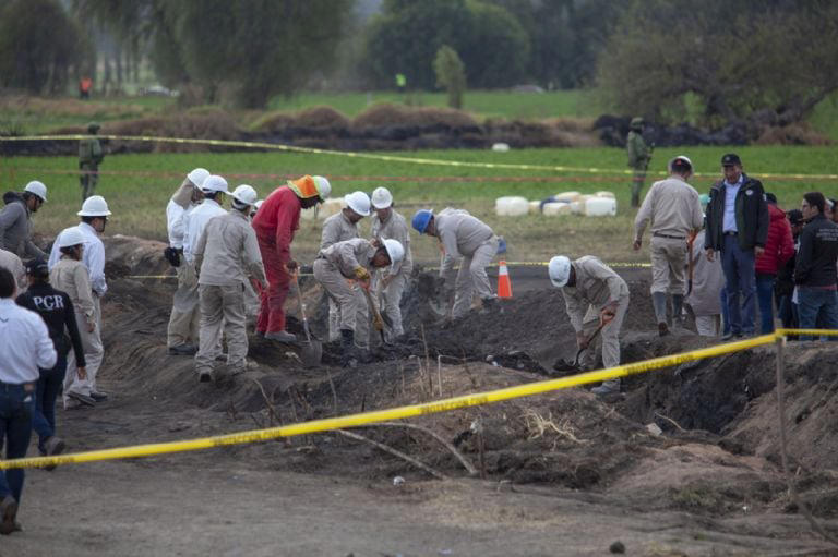 Siniestro de 2019 en ducto que corre de la refinería de Tula a la de Salamanca. Foto: Miguel Dimayuga