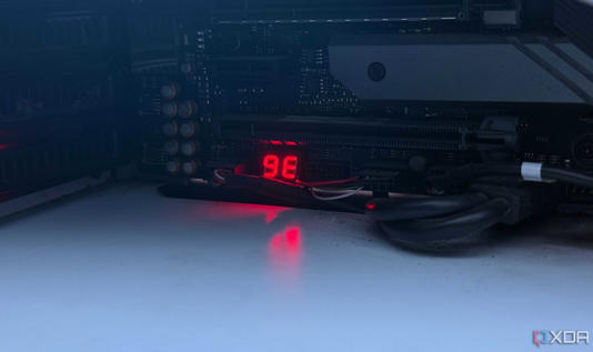 POST code LED on Asus motherboard