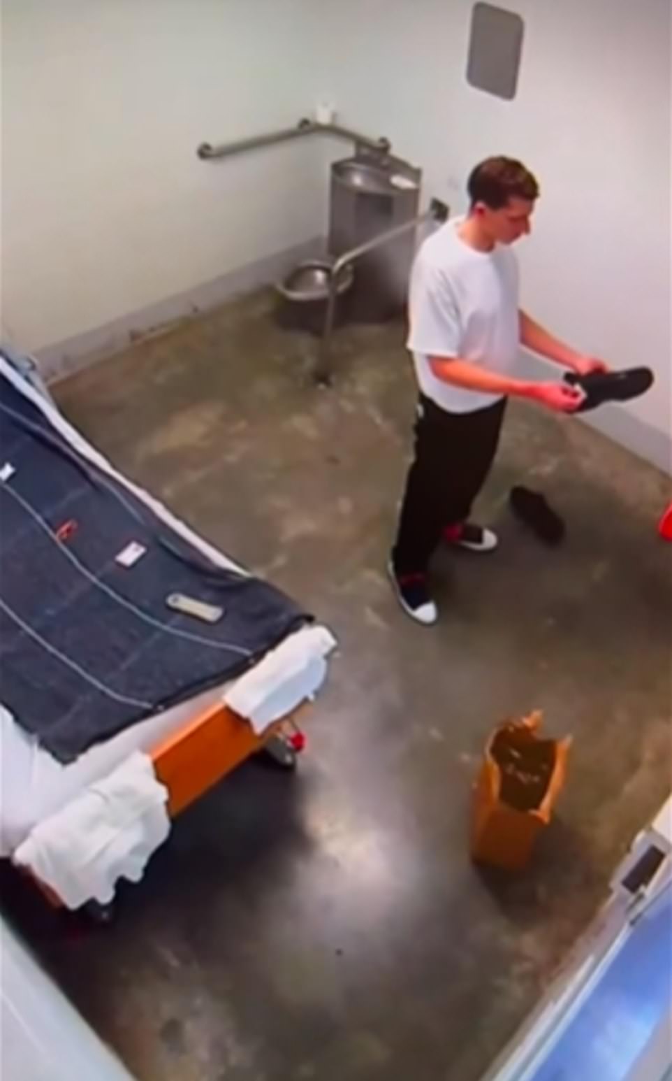 Leaked footage of Kohberger in prison cell