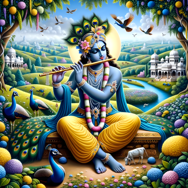 Gods incarnated on earth to guard divine child.