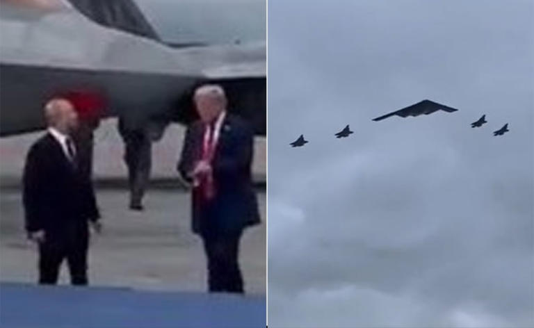 Video: B-2 Bomber Screeches Over Putin's Head In Trump's Show Of Might