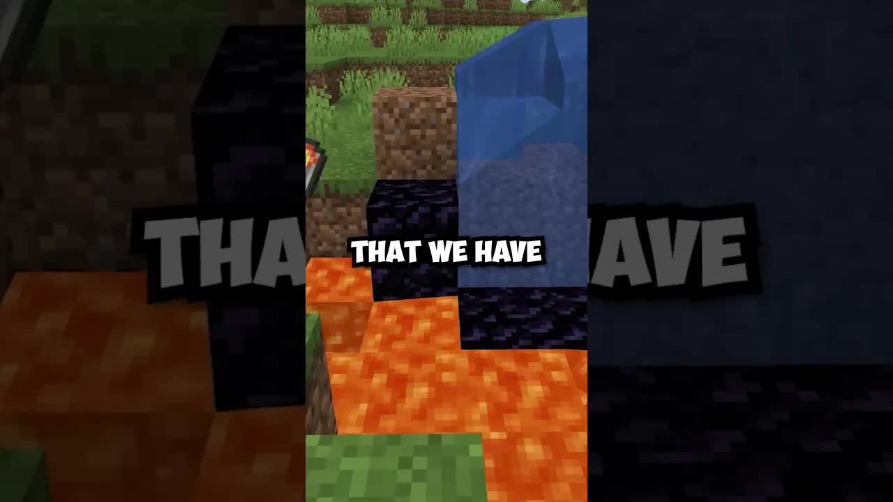 Build a nether portal with zero blocks in Minecraft!