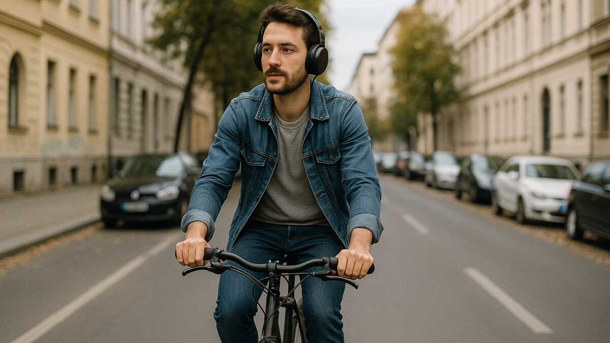 Fahrradfahren Mit Kopfhrern