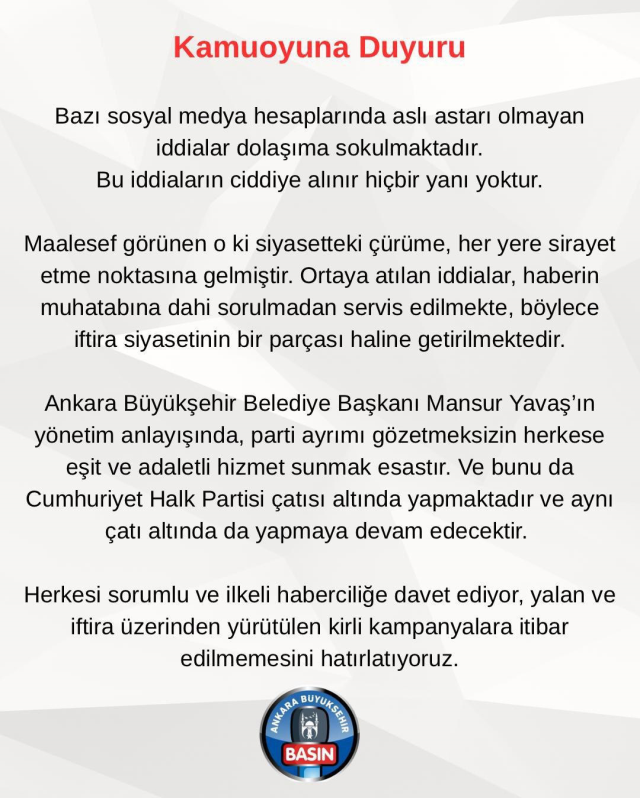 Mansur Yavaş'tan AK Parti saflarına geçeceği iddialarına yanıt