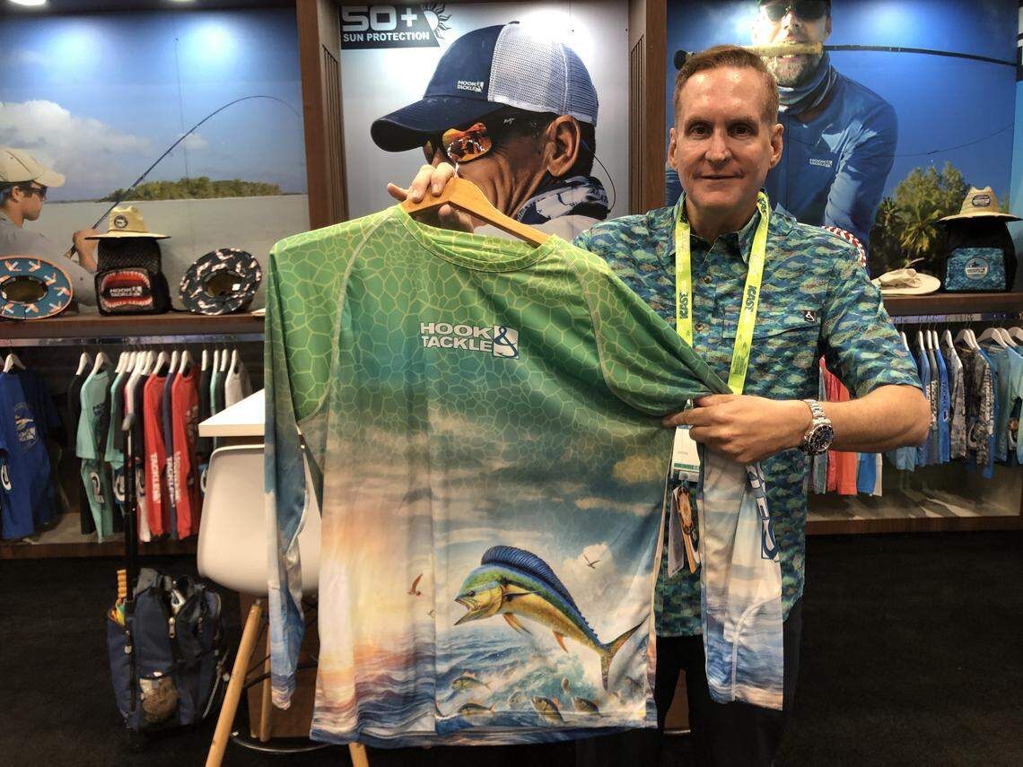 Miami-based company shows off newest innovative fishing clothing products
