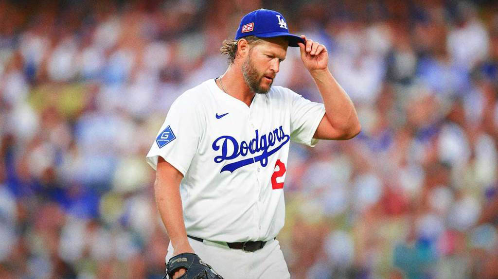 Dodgers Clayton Kershaw reacts after vintage performance vs Padres Dodgers Clayton Kershaw reacts after vintage performance vs Padres