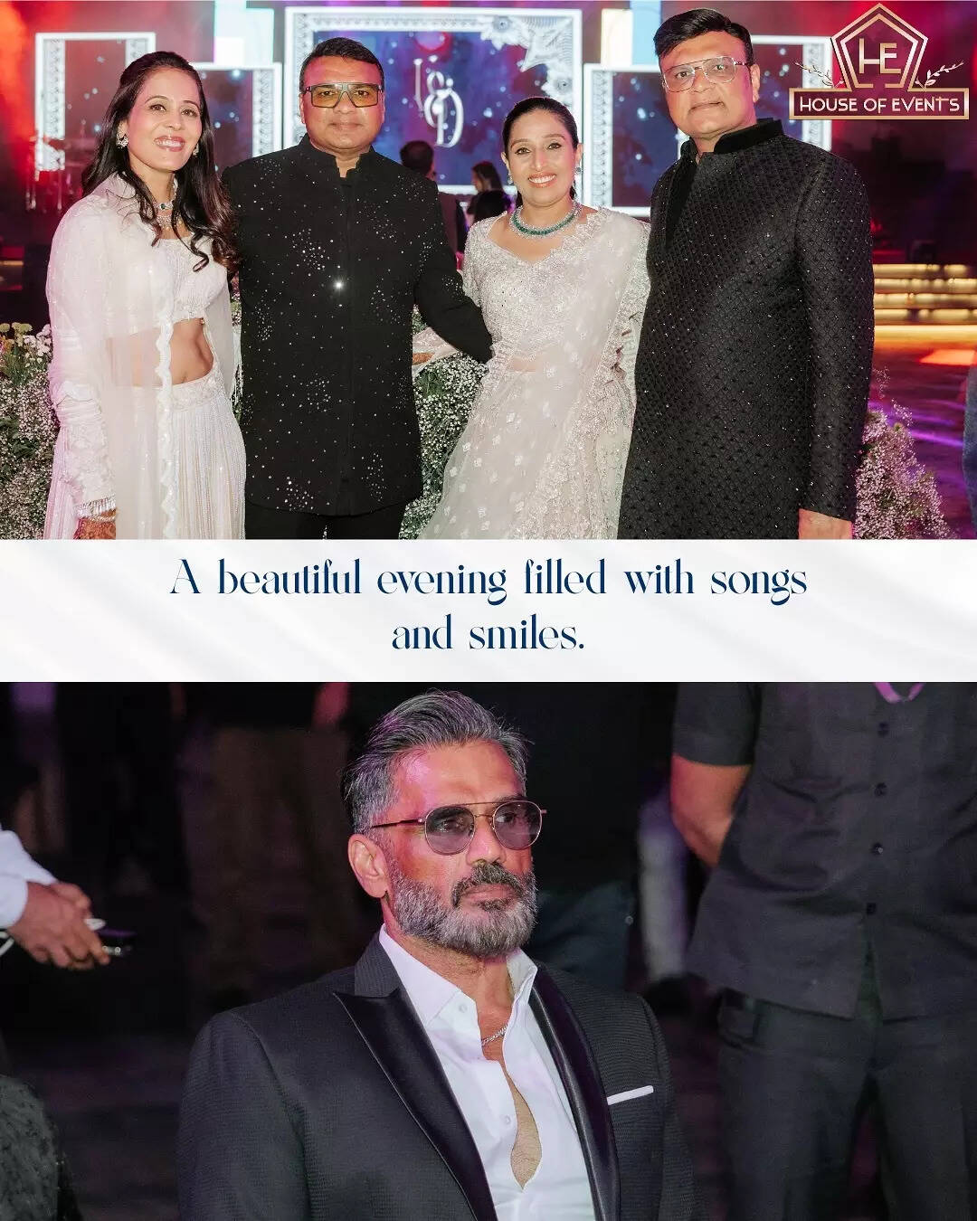 In pictures: MS Dhoni, Gautam Gambhir, Rohit Sharma, Suniel Shetty clicked  at wedding