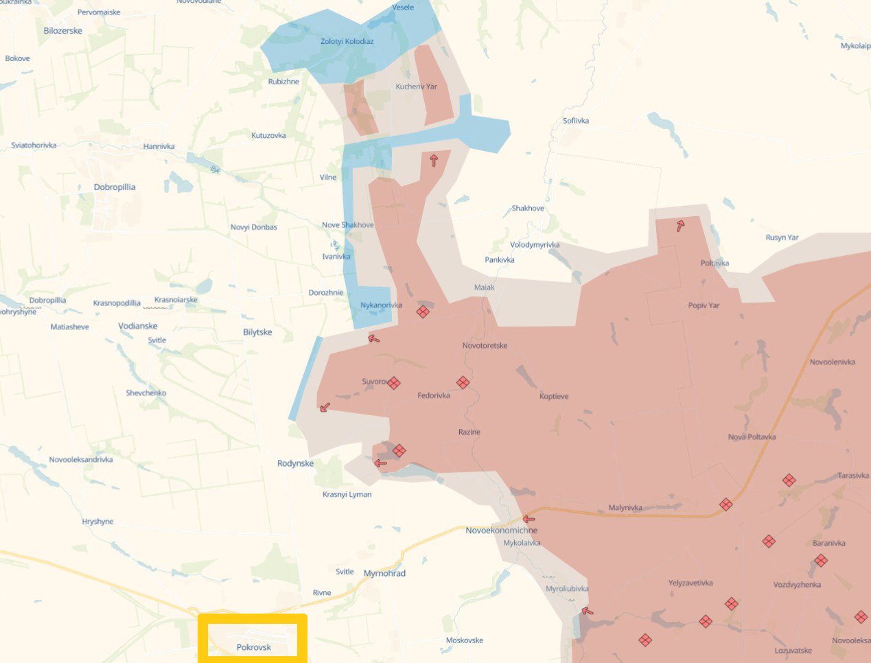 Ukraina har stanset russisk gjennombrudd