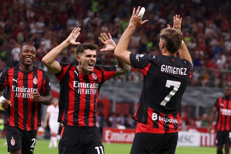Hasil AC Milan vs Lecce 3-0, Nkunku Cetak Gol Pertama