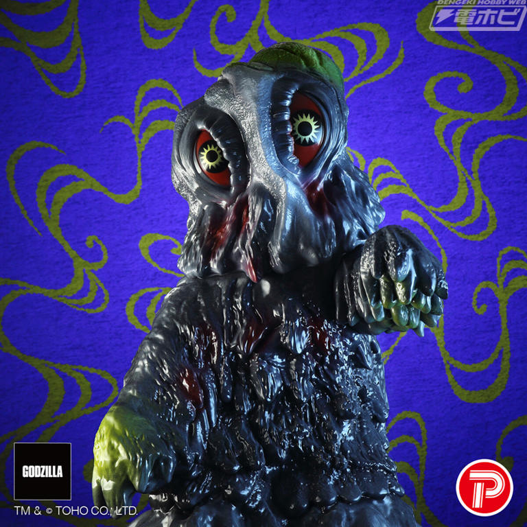 ヘドラ ソフビ GODZILLA ゴジラをアートソフビ化する「GODZILLA VINYL ART」最新作として