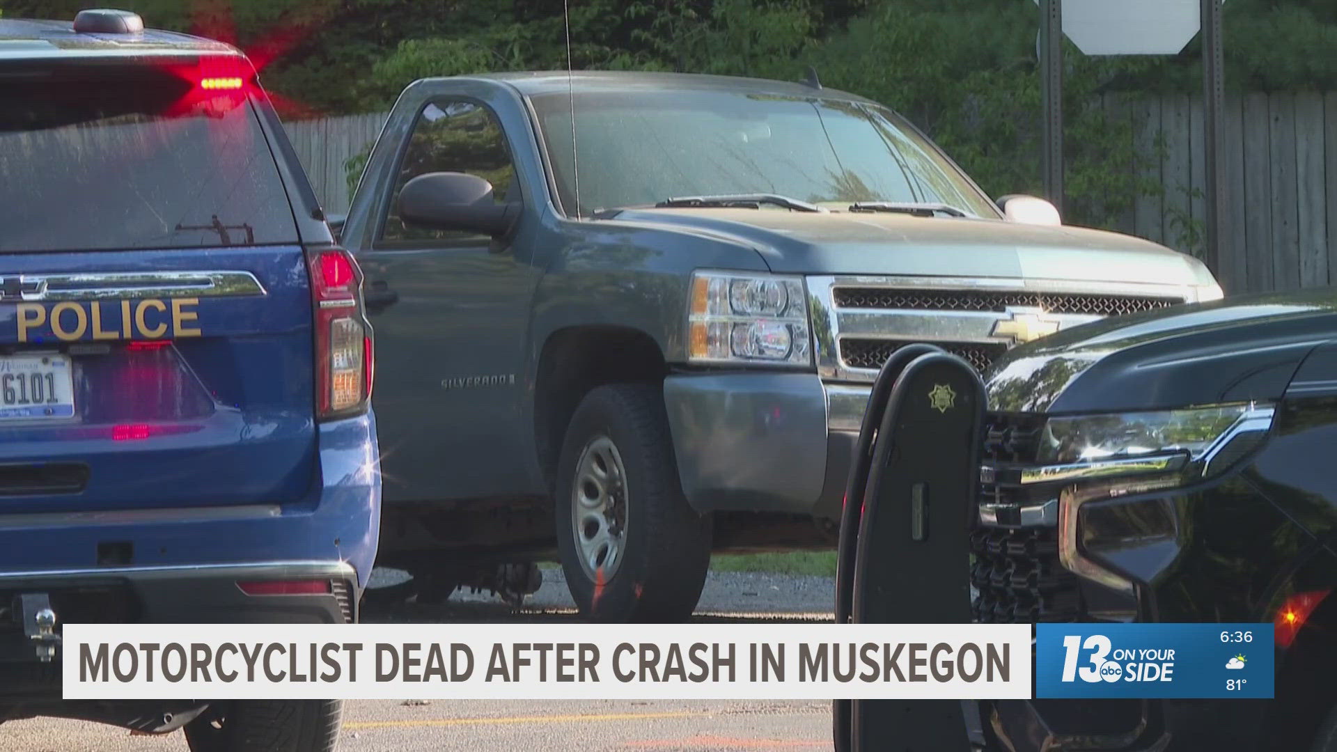 Motorcyclist dead after crash in Muskegon