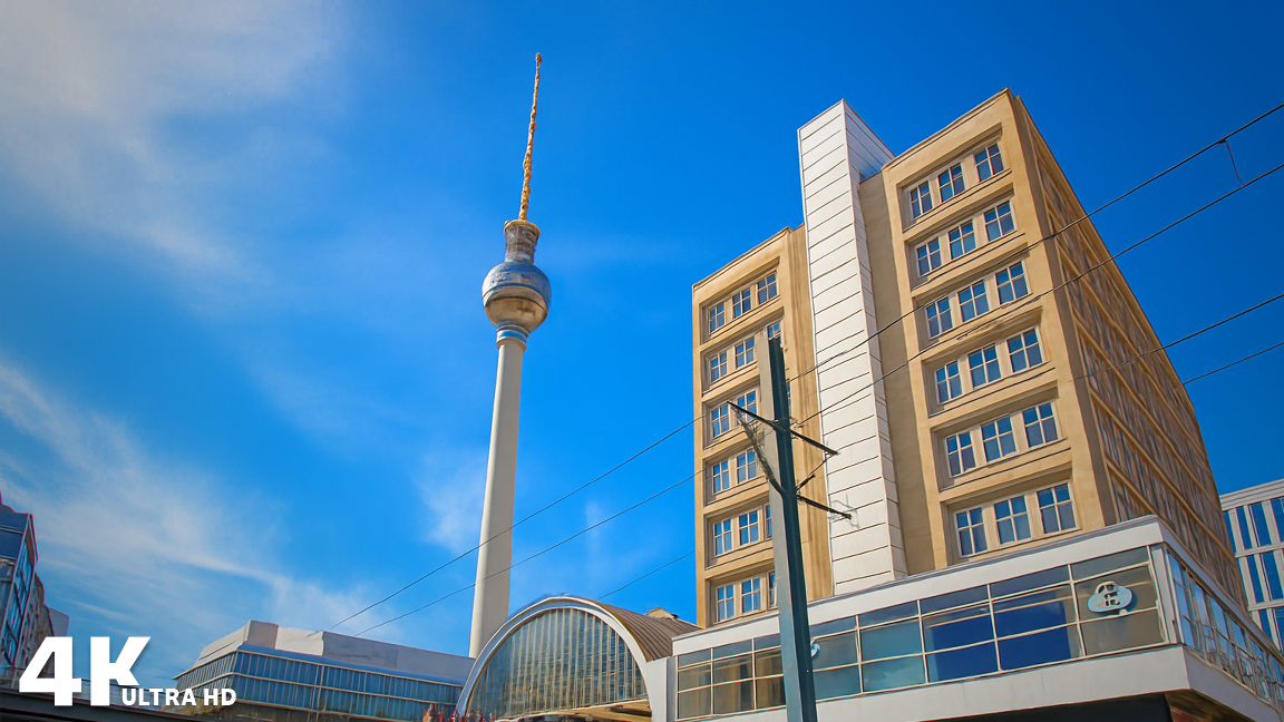 Alexanderplatz on a Sunny Day – Walking Tour in Berlin, Germany (4K)