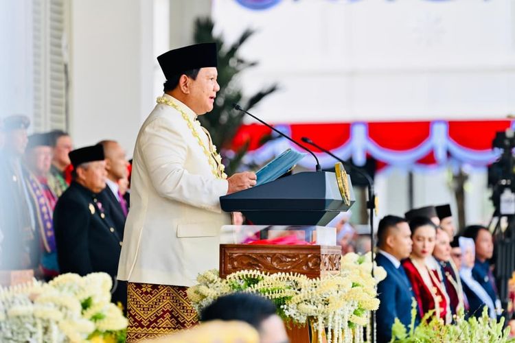 Momen Bersejarah, Prabowo Baca Teks Proklamasi di HUT RI