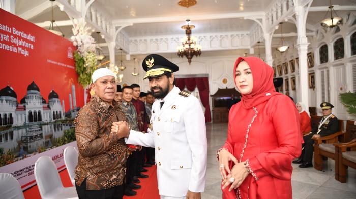 Mualem Ajak Semua Elemen Bersatu Saat Jadi Irup HUT Ke-80 RI, Wagub Pimpin Renungan Suci