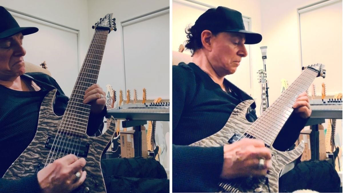 Journey s Neal Schon shreds on a one of a kind 9 string Ibanez Journey s Neal Schon shreds on a one of a kind 9 string Ibanez