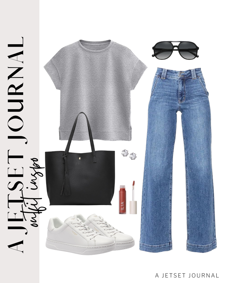 Five new outfits with simple T-shirt and jeans