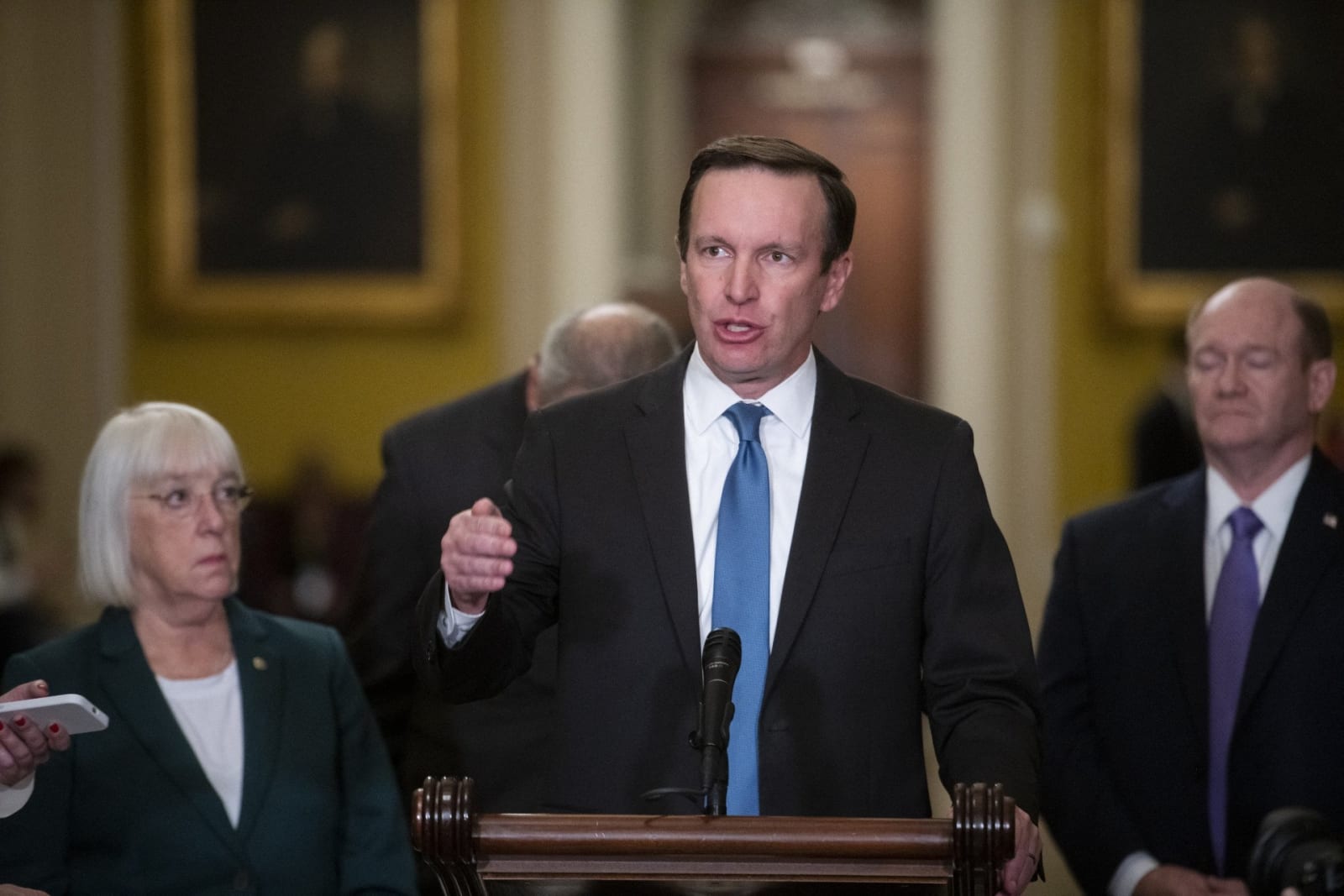 Senator Chris Murphy has shared his concerns about the DHS secretary’s rent-free living arrangements. By: Rod Lamkey – CNP / MEGA